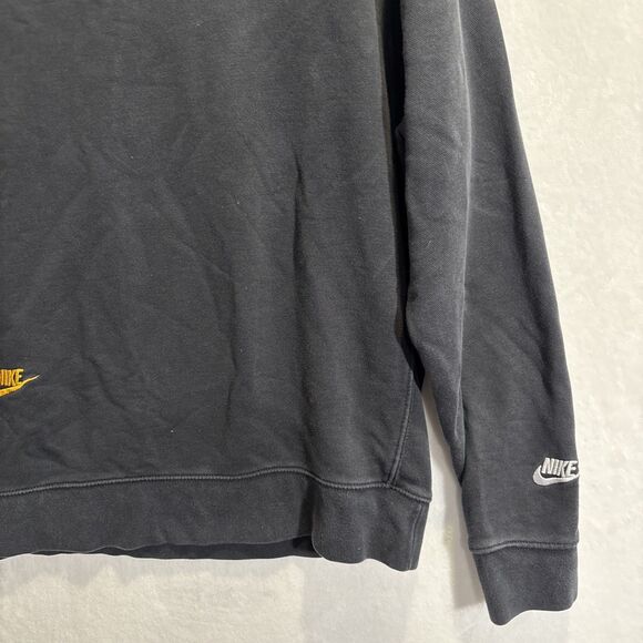 Nike Essentials French Terry Sweatshirt Embroidered Multi Logo Men's Size Large - Picture 6 of 15